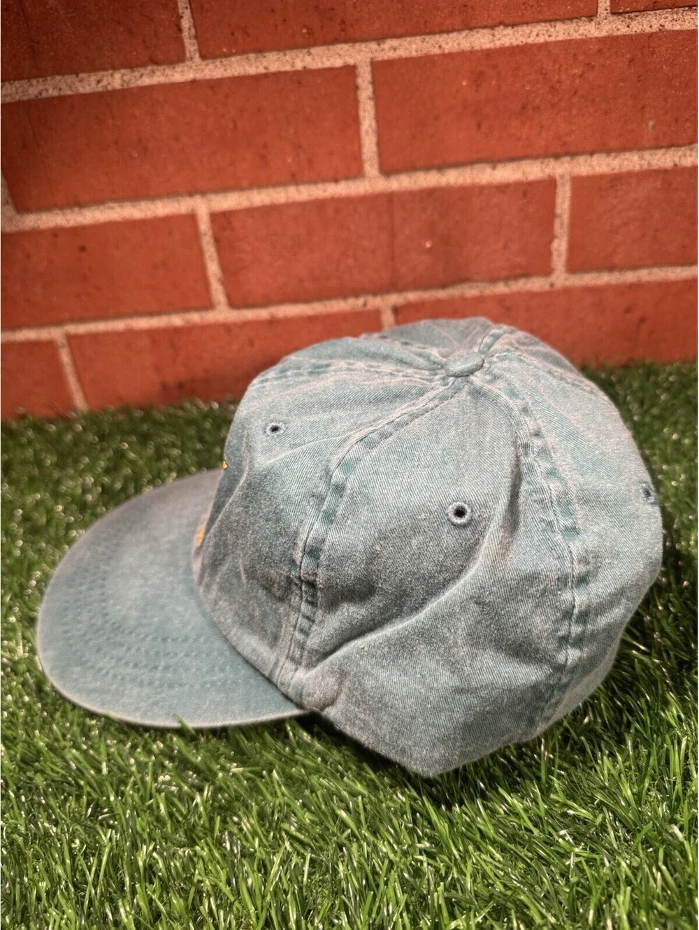 VTG 90’s Distressed Green Navy Seal SnapBack Hat By Headmasters